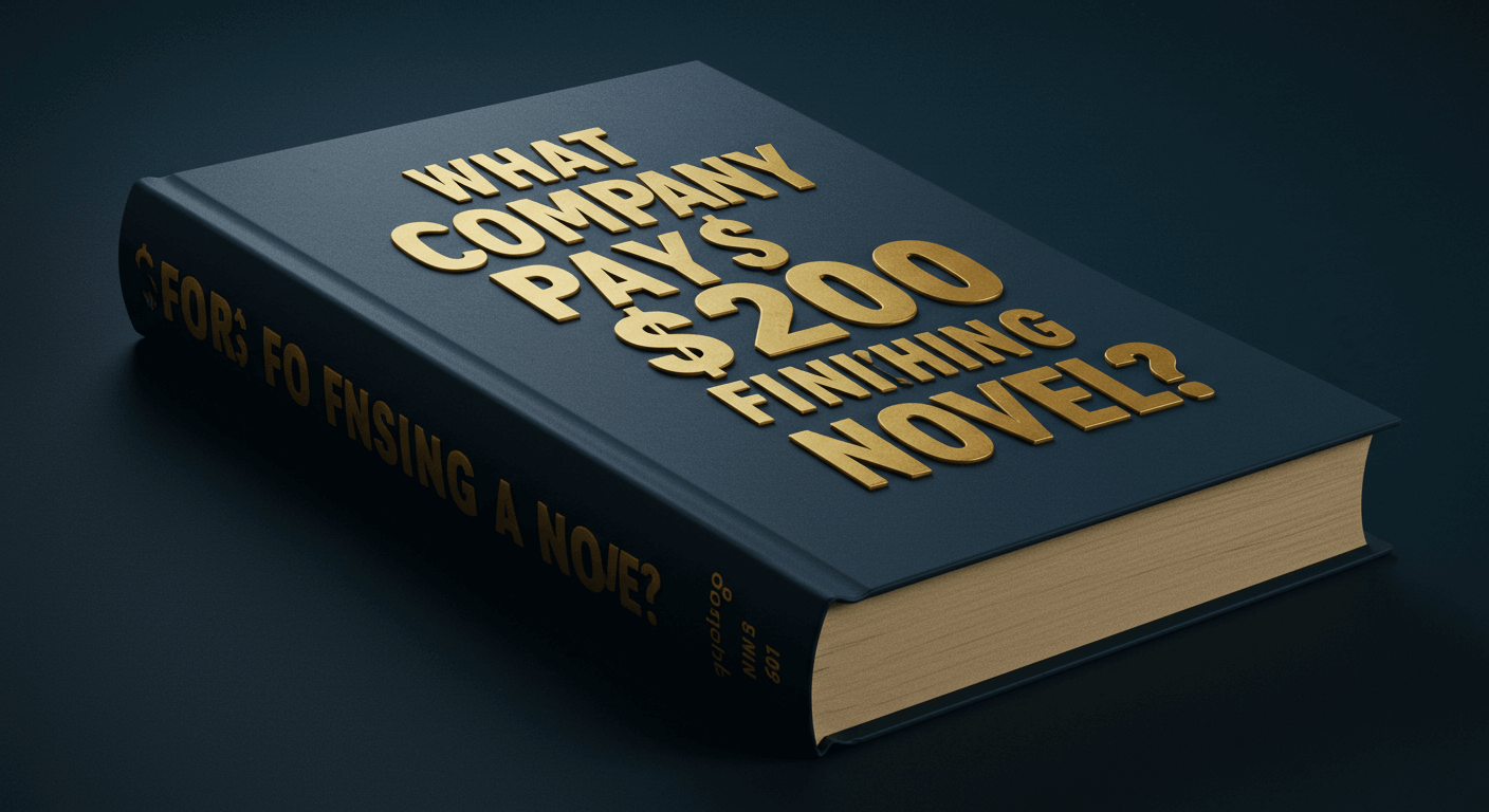 What Company Pays $200 for Finishing a Novel?