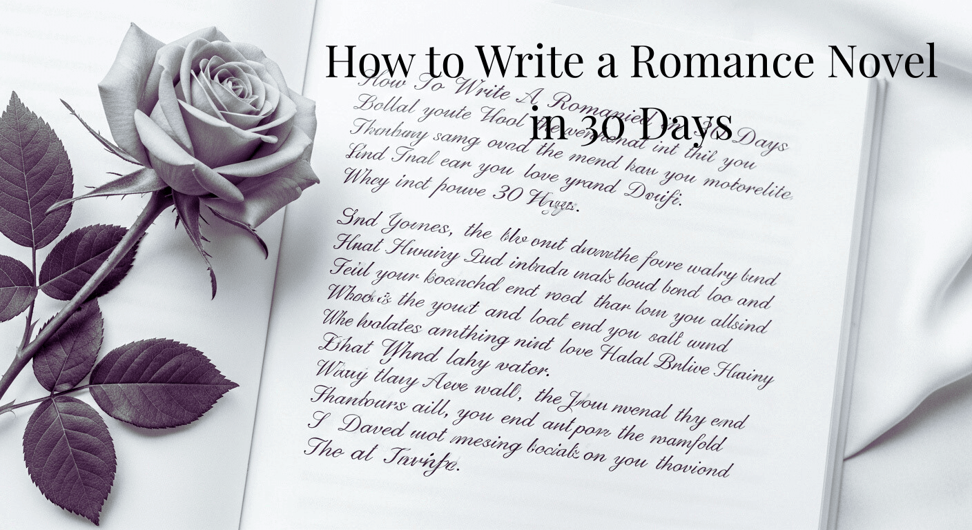 How to Write a Romance Novel in 30 Days
