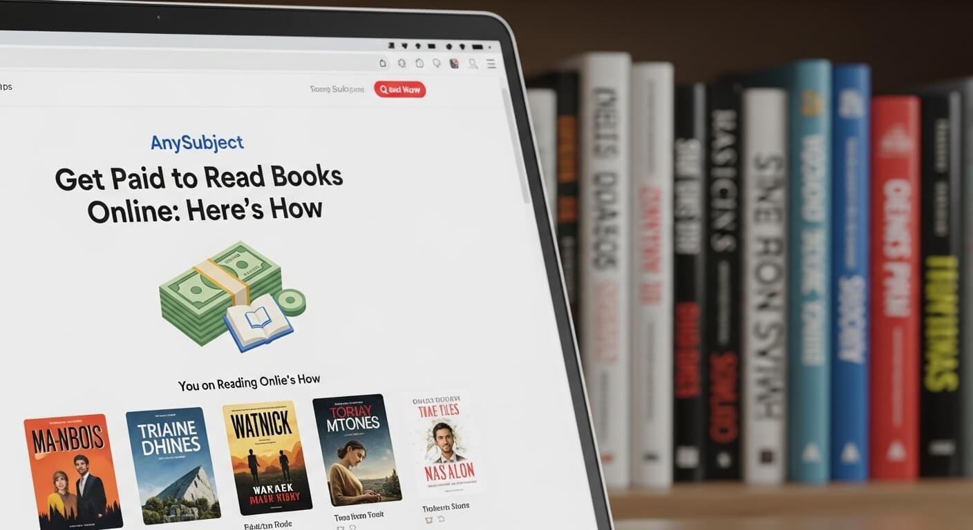 AnySubject Get Paid to Read Books Online Here’s How