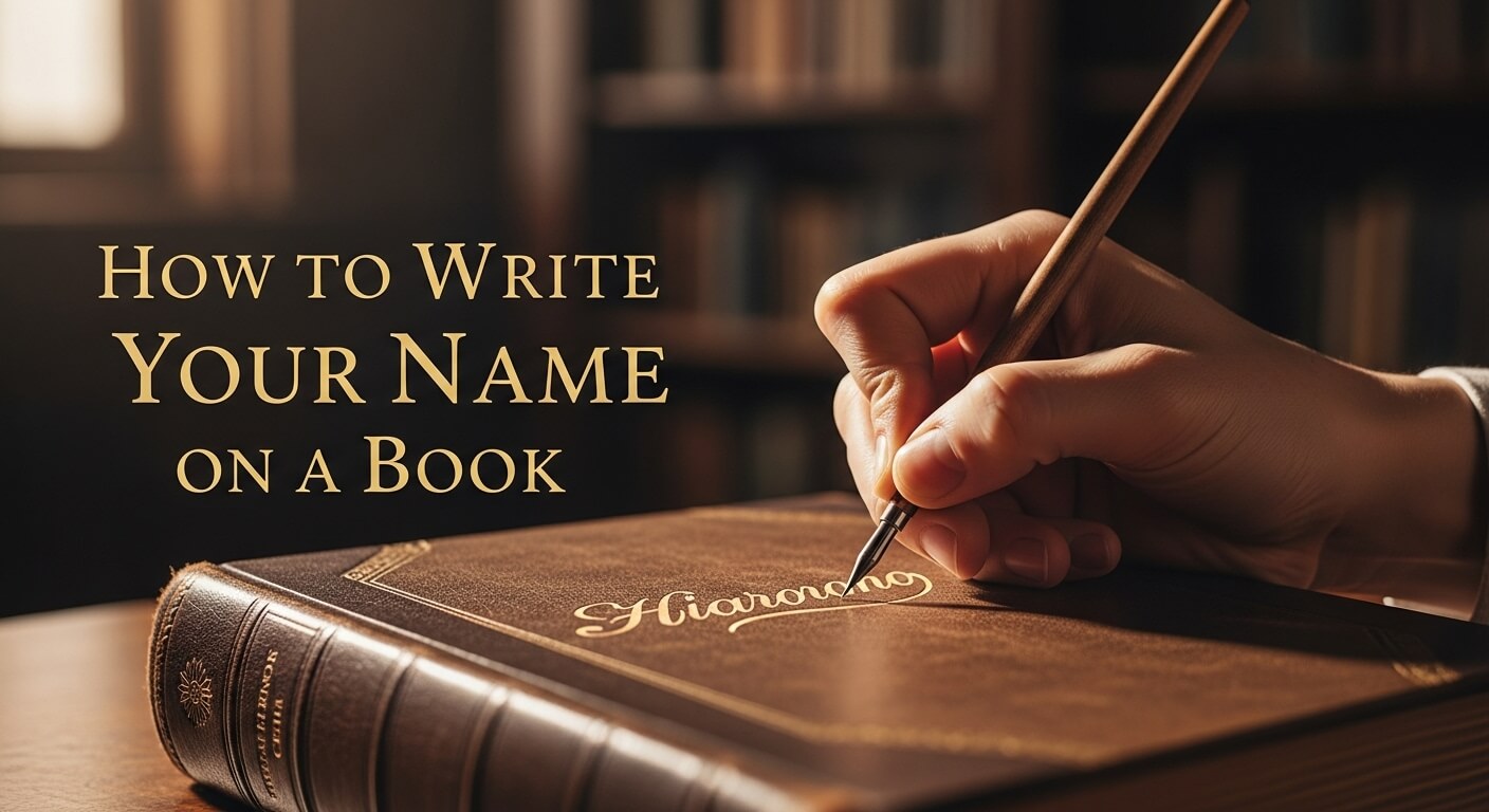 How to Write Your Name on a Book
