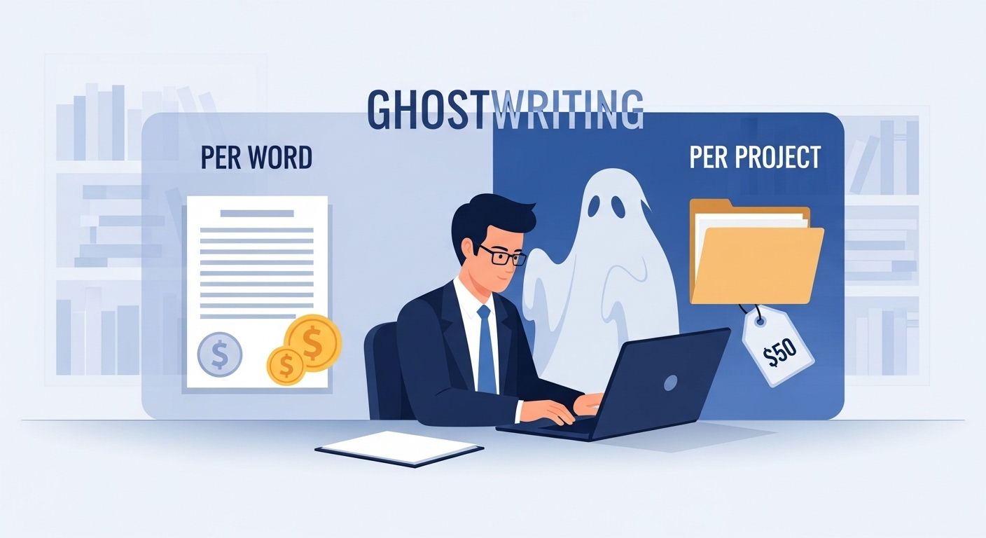 Breaking Down Ghostwriting Fees: Per Word vs. Per Project Pricing Explained