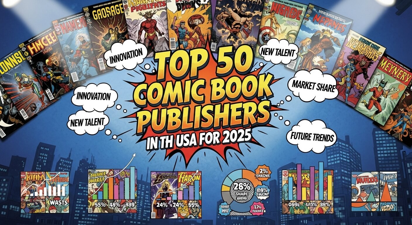 Top 50 Comic Book Publishers in the USA for 2025