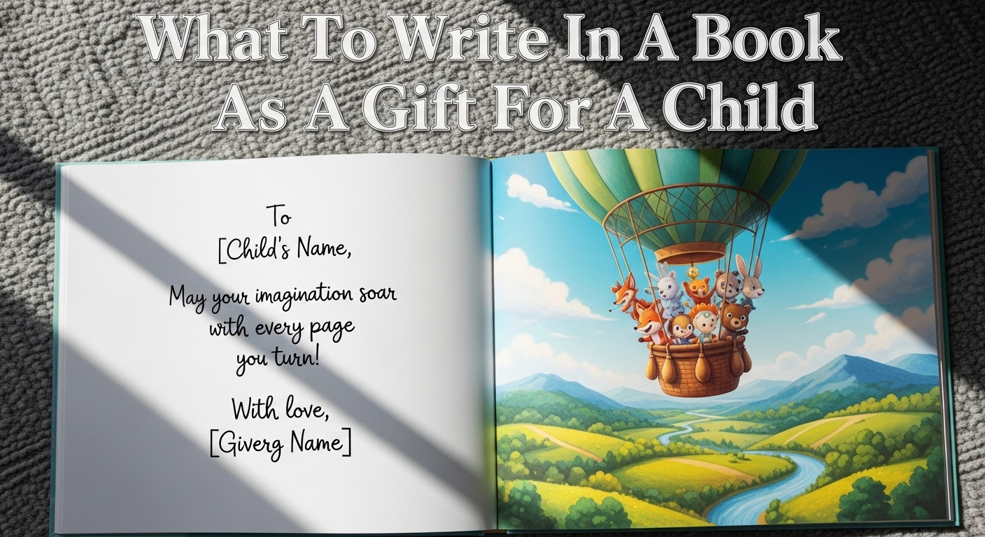 What To Write In A Book As A Gift For A Child