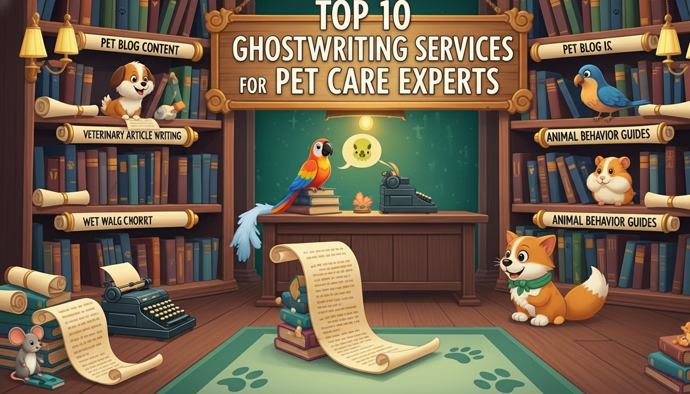 Top 10 Ghostwriting Services for Pet Care Experts in 2026