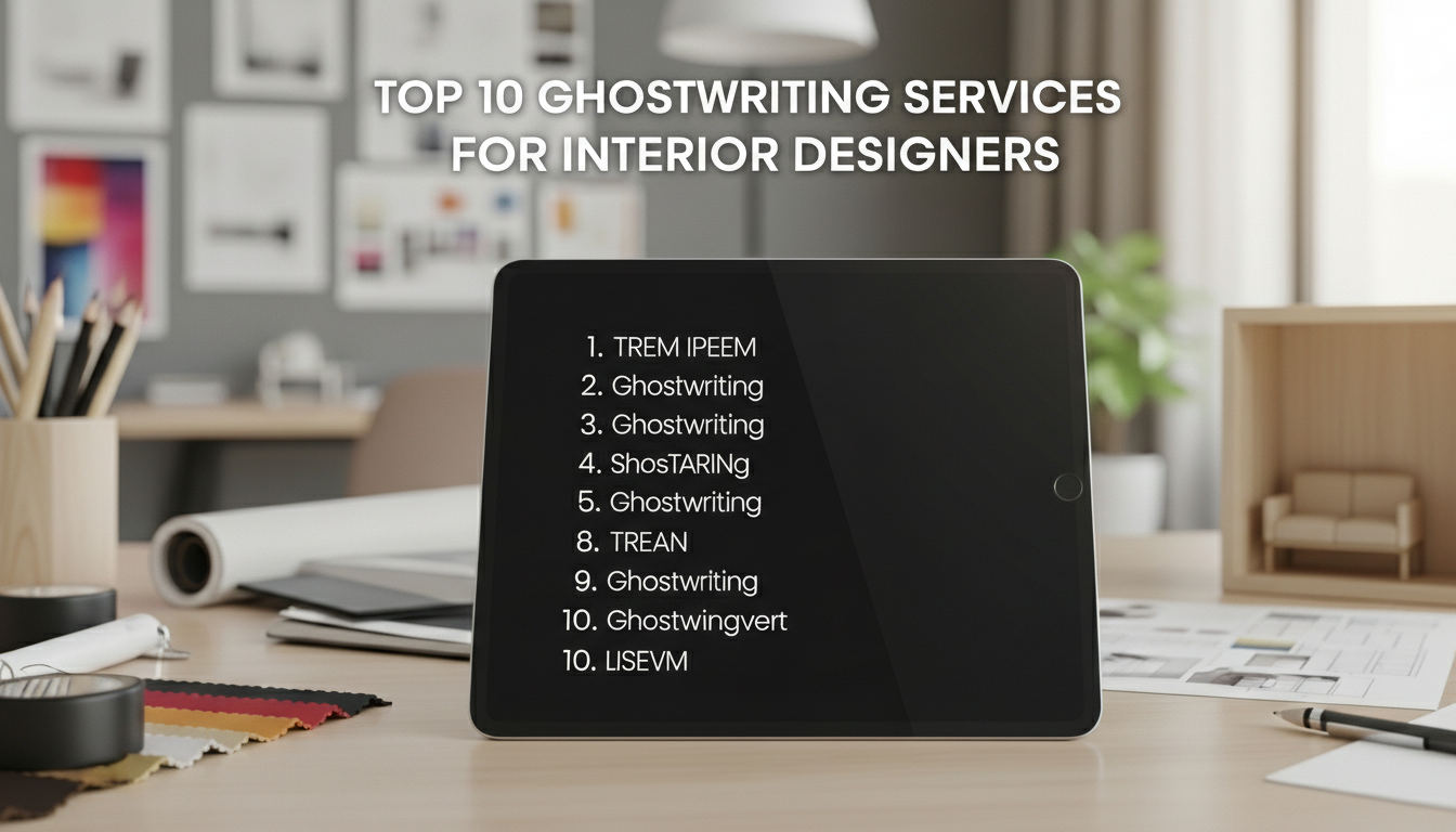 Top 10 Ghostwriting Services for Interior Designers in 2026