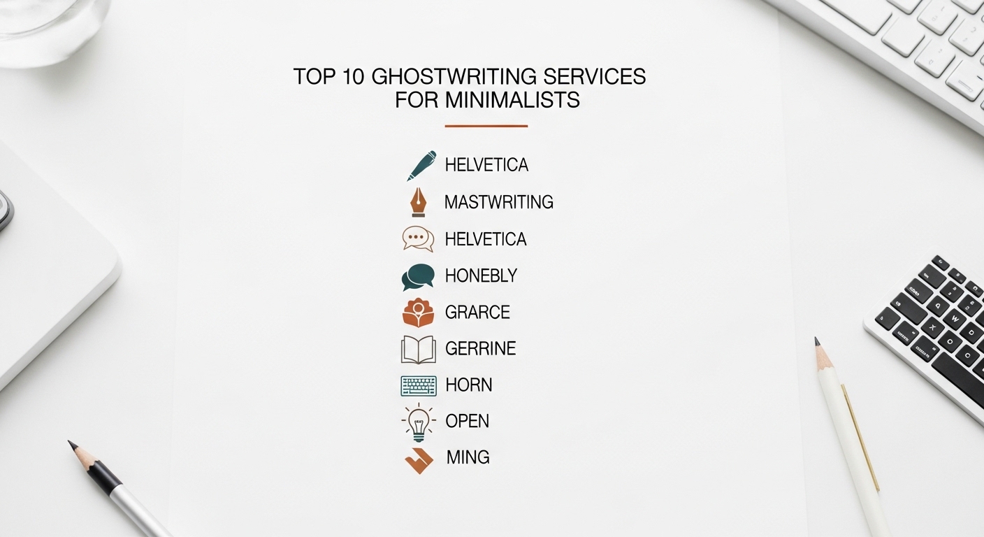 Top 10 Ghostwriting Services for Minimalists in 2026