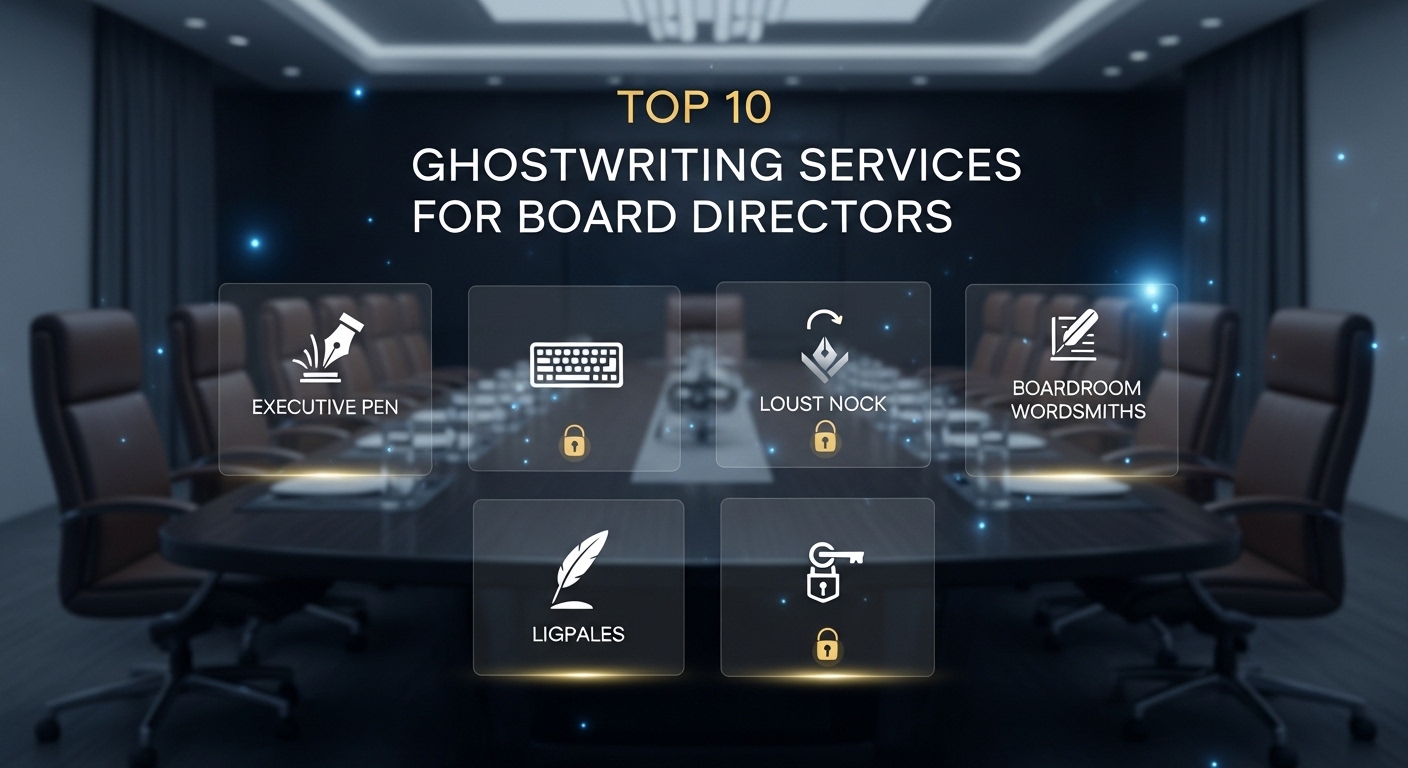 Top 10 Ghostwriting Services for Board Directors in 2026